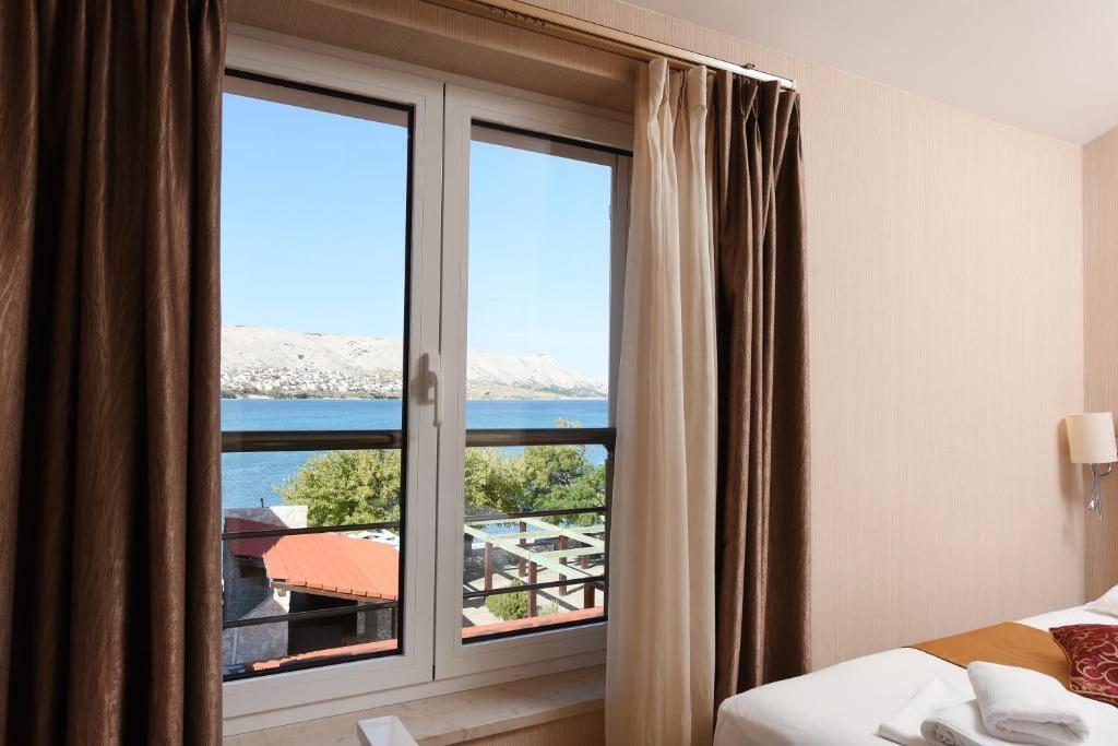 Sea view from a room in Pag